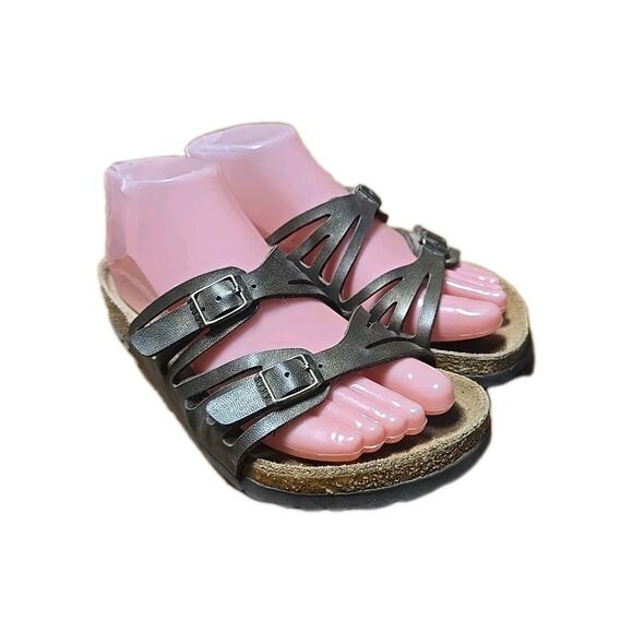 Birkenstock Granada Green Soft Footbed Slip On Slide Sandals Womans Size 36 - Picture 1 of 8